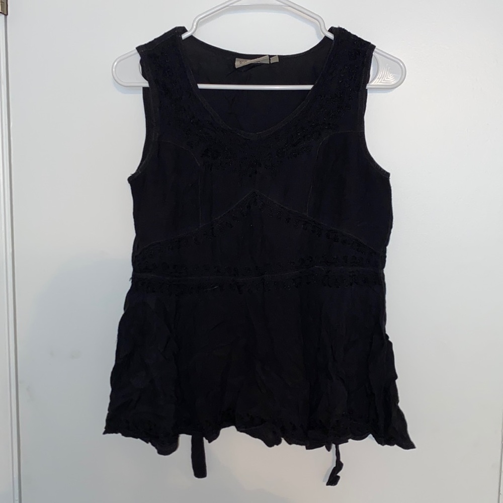 Black tank top